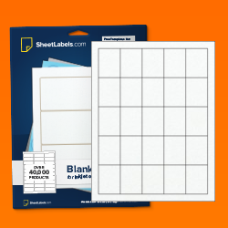 400 Quarter Page Blank Square Corner Printable Large Labels