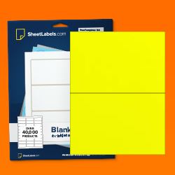 Valiant Sticker Paper A4 Fluorescent Yellow 5s