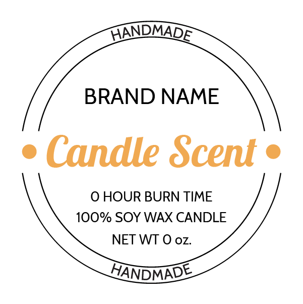 Candle Safety Labels - Minimalist Candle Warning Label Template