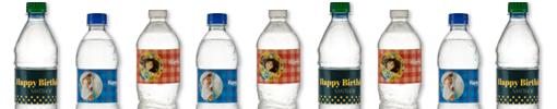 birthday water bottle labels