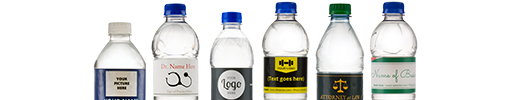 business water bottle labels