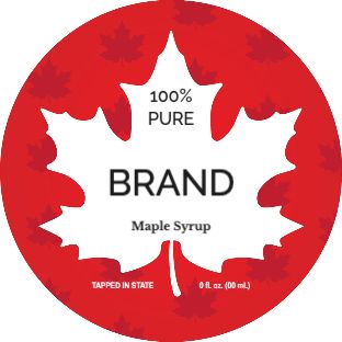 round syrup label design templates